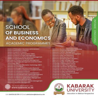 School Of Business And Economics Programmes