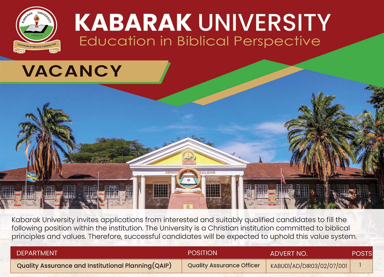 Job Vacancy: Quality Assurance Officer