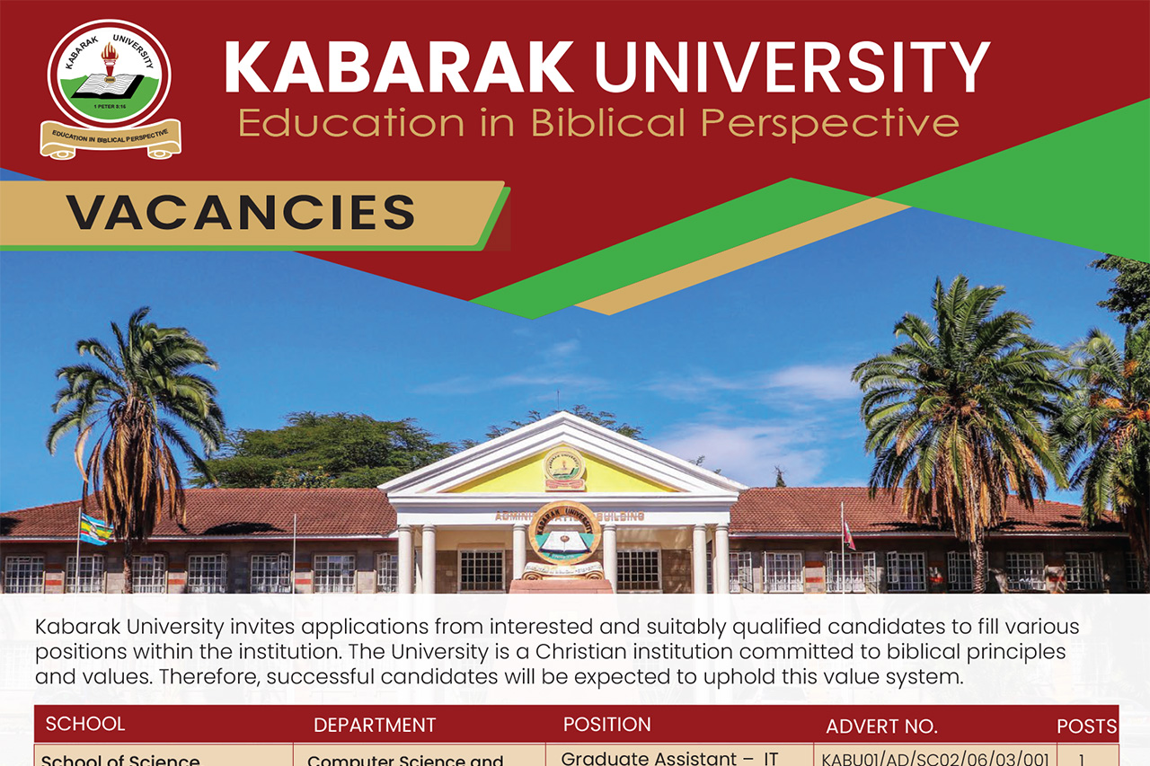 Job Vacancies: Department of Computer Science and Information Technology