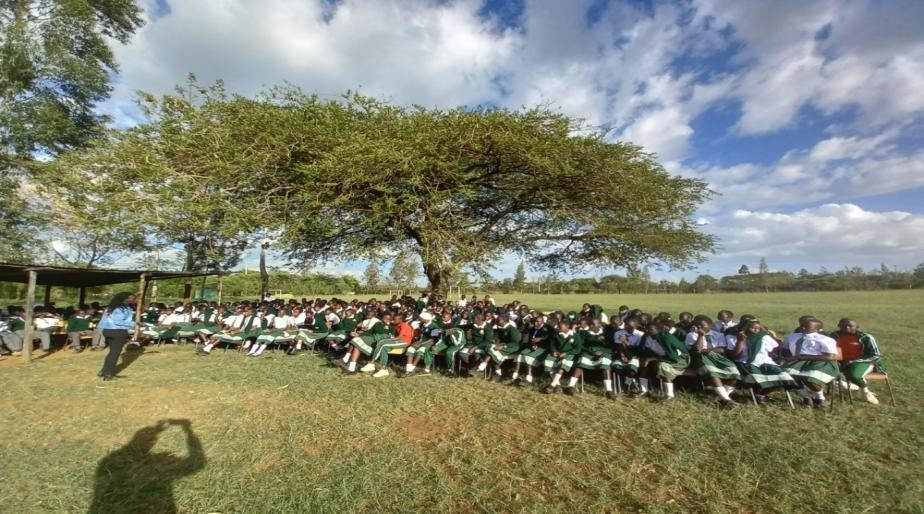Students at Kampi Ya Moto Secondary School Nakuru County