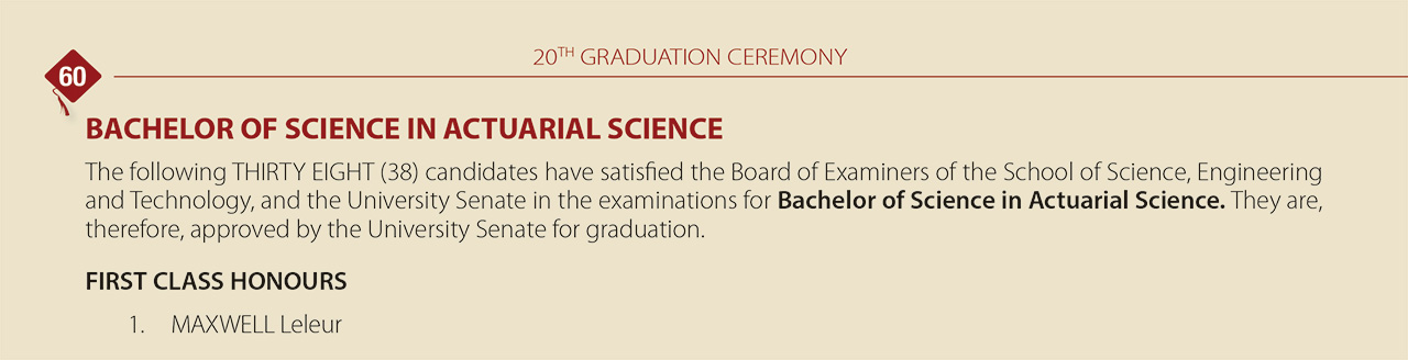 Maxwell Leleur First Class