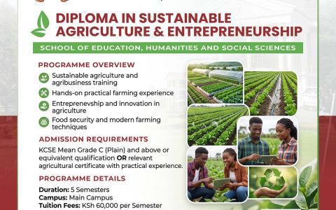 Diploma in Sustainable Agriculture and Entrepreneurship (DipSAE)
