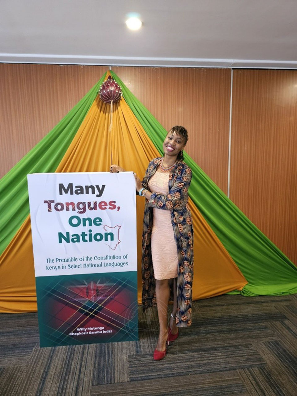 Ms Chepkorir Sambu, co-editor of 'Many Tongues' Image