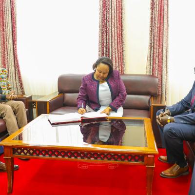 Mrs. Mercy Wanjau Secretary To The Cabinet Visit Kabu 10