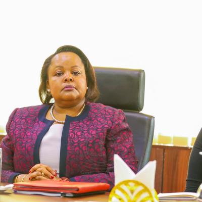 Mrs. Mercy Wanjau Secretary To The Cabinet Visit Kabu 12